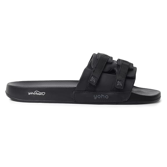 YOHO Cityrift Sandals for Men | Adjustable Velcro Straps | Soft Lycra Lining | Lightweight EVA Sole